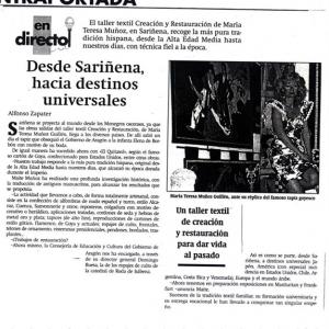 DESDE SARIÑENA, HACIA DESTINOS UNIVERSALES - HERALDO DE ARAGÓN (1998)