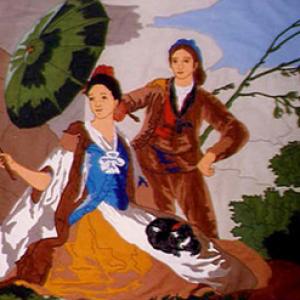 Tapiz: 'El quitasol', según cartón de Goya.