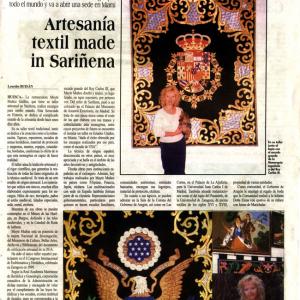ARTESANÍA TEXTIL MADE IN SARIÑENA - DIARIO DEL ALTOARAGÓN (27/07/2003)