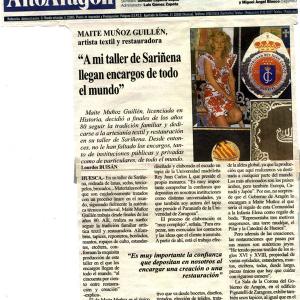 A MI TALLER DE SARIÑENA LLEGAN ENCARGOS DE TODO EL MUNDO - DIARIO DEL ALTOARAGÓN